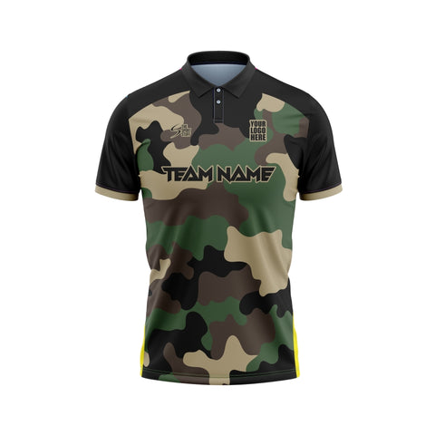 Camouflage Customized Cricket Jersey Design - TheSportStuff