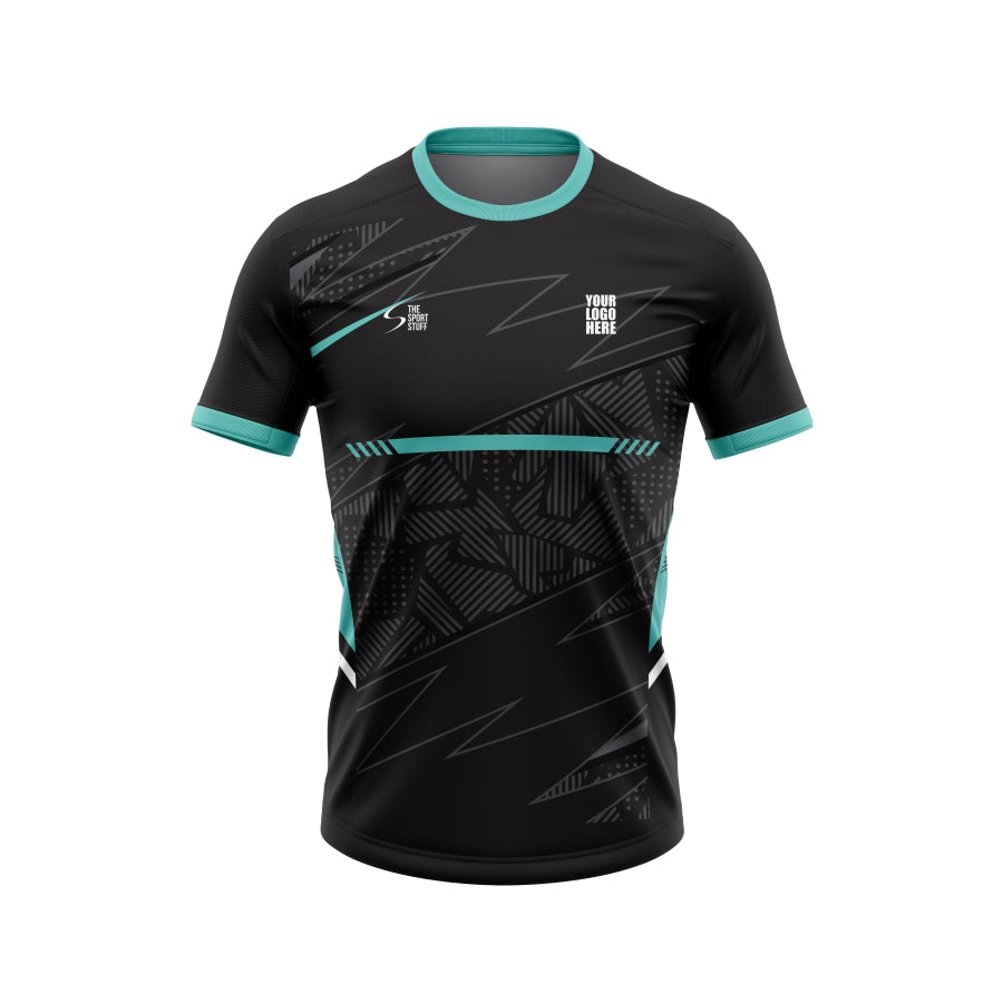 Charcoal Thunder Customized Football Team Jersey Design - TheSportStuff