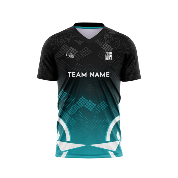 Cyan Rose Customized Football Team Jersey Design - The Sport Stuff