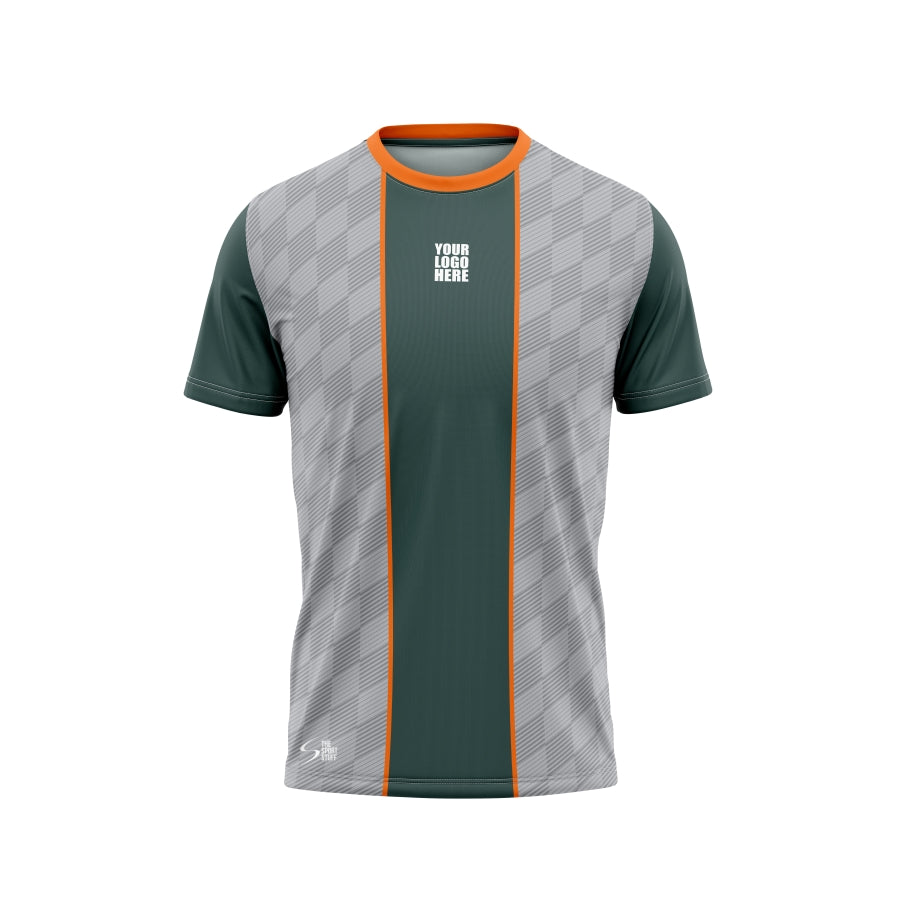Evening Emerald Custom Football Jersey Design - The Sport Stuff