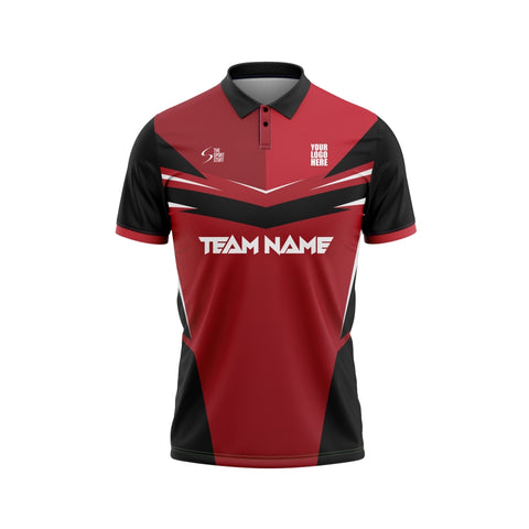 Fire Brick Customized Cricket Team Jersey - The Sport Stuff