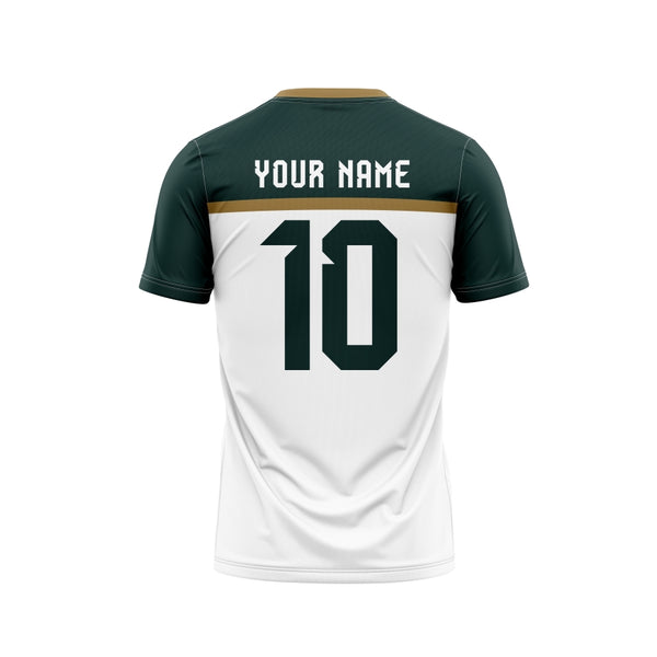 Golden Green Customized Football Team Jersey Design - TheSportStuff