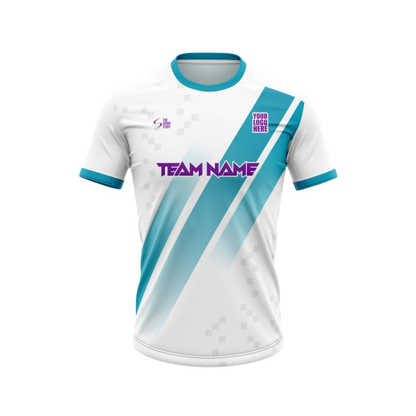 Greek Blue Customized Football Team Jersey Design - The Sport Stuff