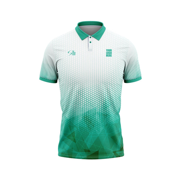 Green Bubbles Customized Cricket Team Jersey Design - TheSportStuff