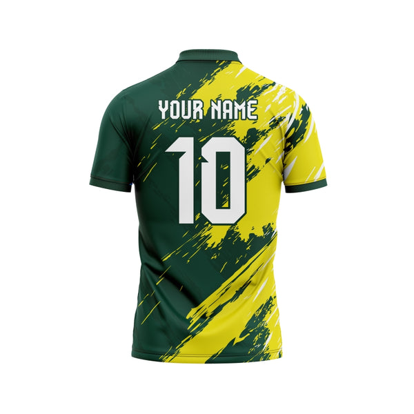 Lemon Green Customized Cricket Team Jersey Design - The Sport Stuff