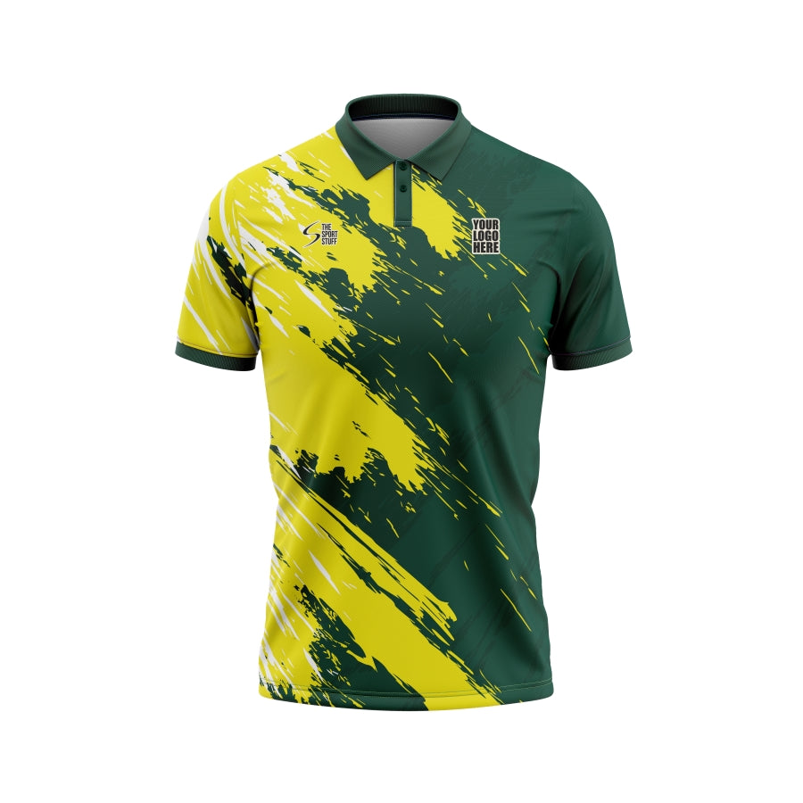Lemon Green Customized Cricket Team Jersey Design - The Sport Stuff
