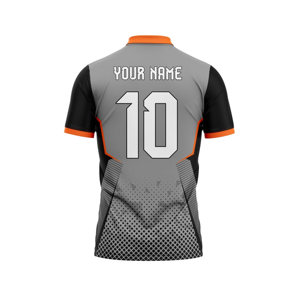 Orange Steel Customized Cricket Jersey Design - The Sport Stuff