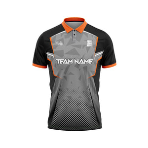 Orange Steel Customized Cricket Jersey Design - The Sport Stuff