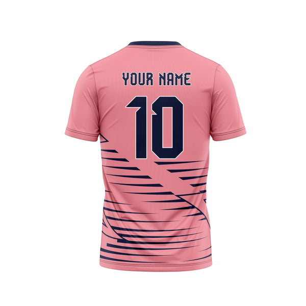 Pink Navy Customized Football Team Jersey Design - TheSportStuff