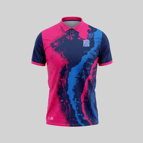 Pink Shore Customized Cricket Team Jersey Design - TheSportStuff