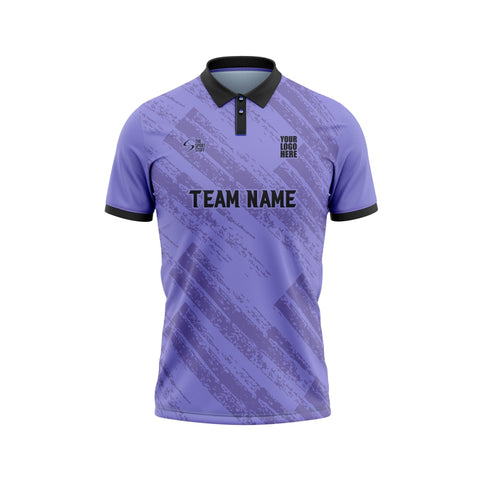 Purple Illusion Custom Cricket Jersey Design - The Sport Stuff
