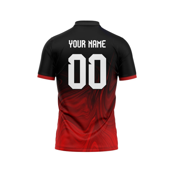 Red Palette Customized Cricket Team Jersey Design - The Sport Stuff