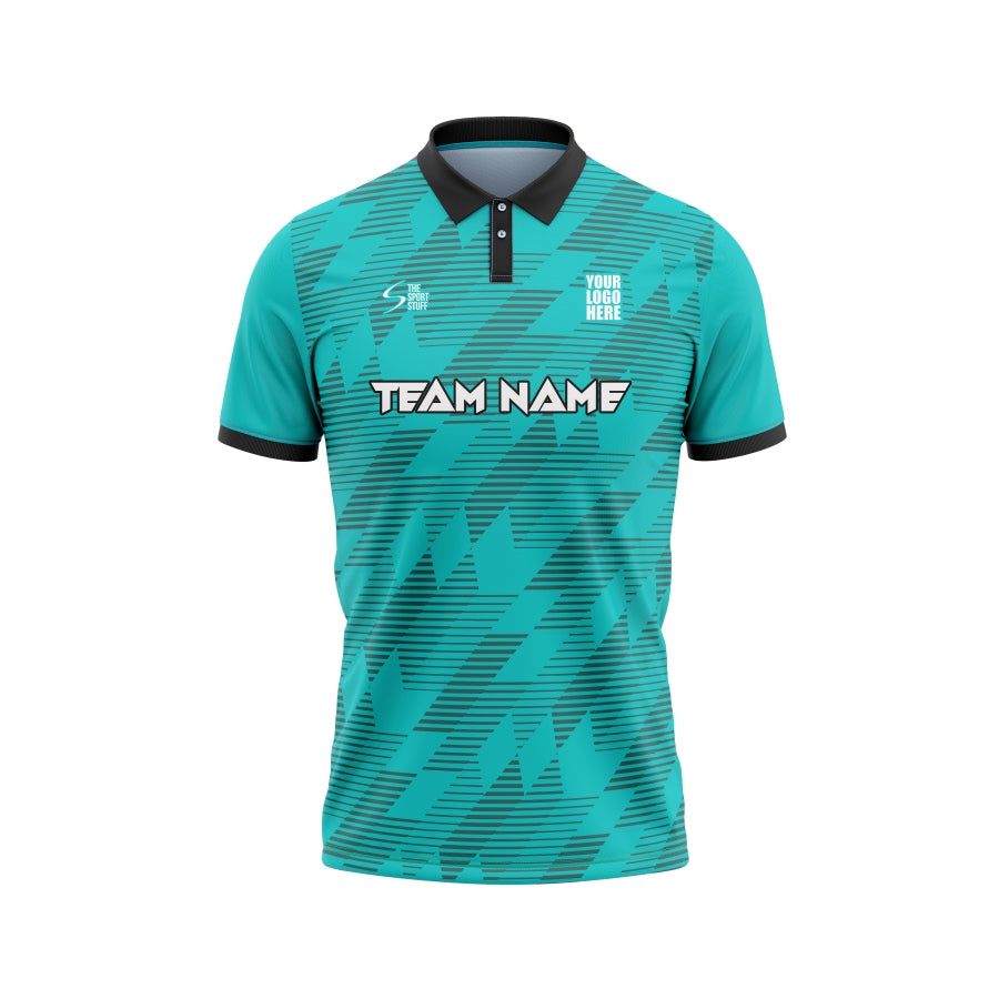 Tiffany Blue Custom Cricket Jersey Design - The Sport Stuff