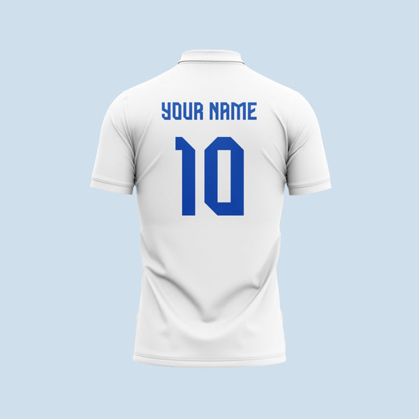 White Ocean Customized Cricket Team Jersey Design - TheSportStuff