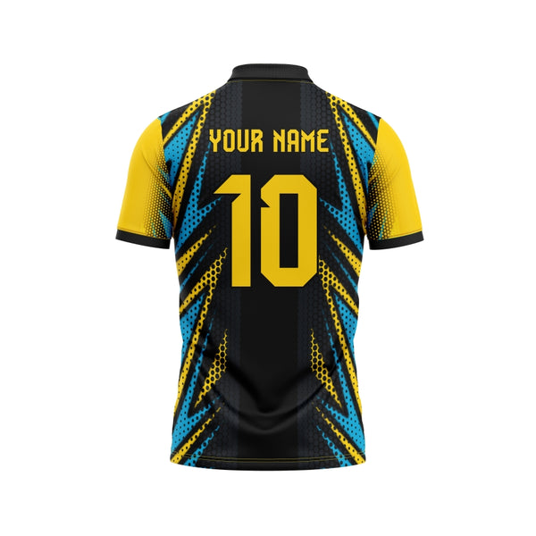 Yellow Boost Customized Cricket Team Jersey Design - TheSportStuff