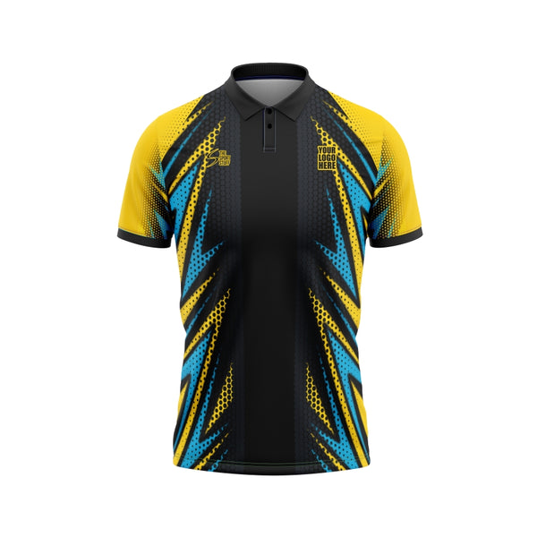 Yellow Boost Customized Cricket Team Jersey Design - TheSportStuff