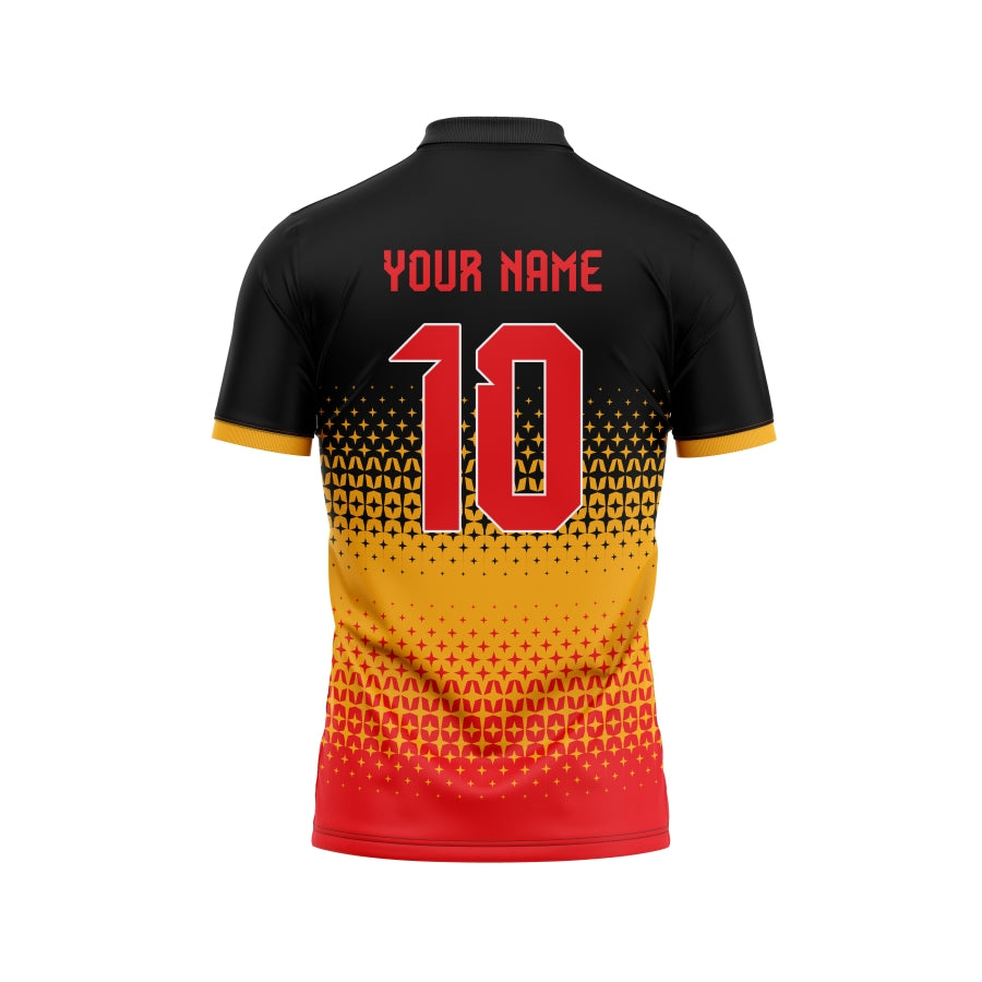 Yellow Sparkle Customized Cricket Team Jersey Design Customized