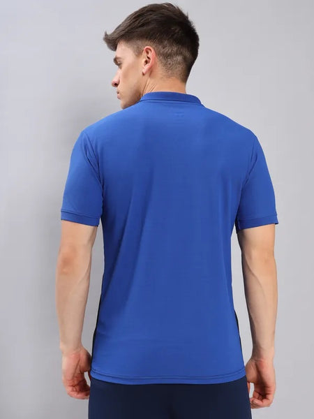 Technosport Cobalt Blue Dri Fit Polo T-Shirt