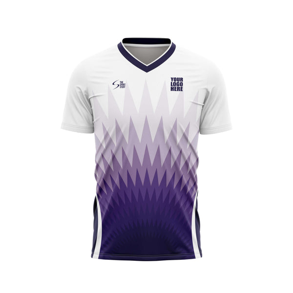 Purple Spike Custom Football Jersey Front Design - The Sport Stuff
