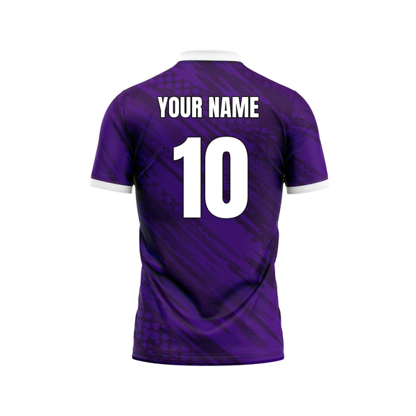 Purple Surge Custom Cricket Jersey Back Design - The Sport Stuff