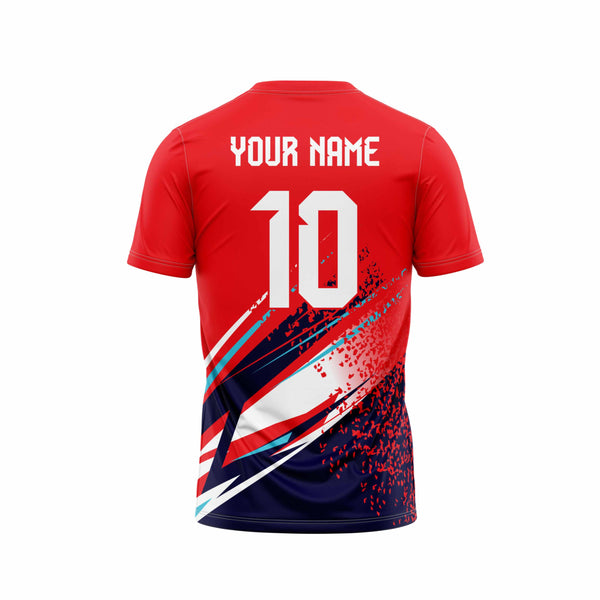Red Lust Custom Football Jersey Back Design - The Sport Stuff