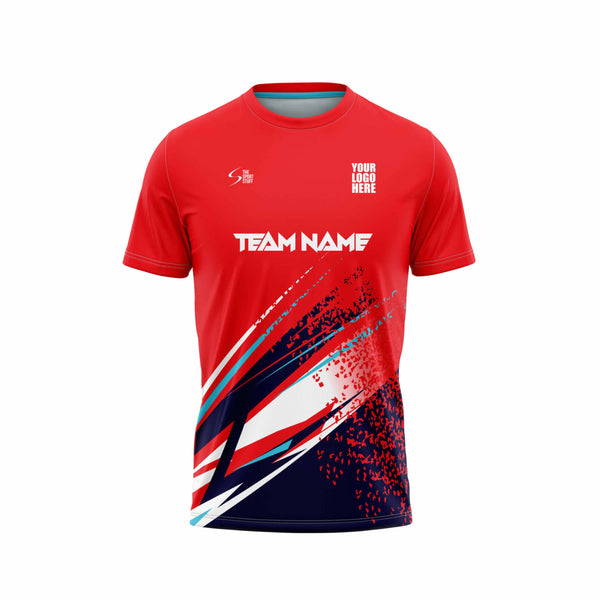 Red Lust Custom Football Jersey Front Design - The Sport Stuff