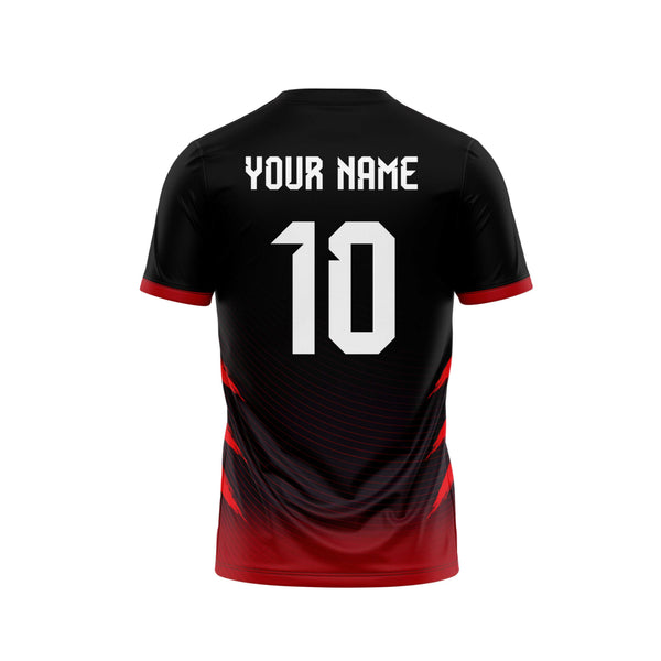 Red Orbit Custom Football Jersey Back Design - The Sport Stuff