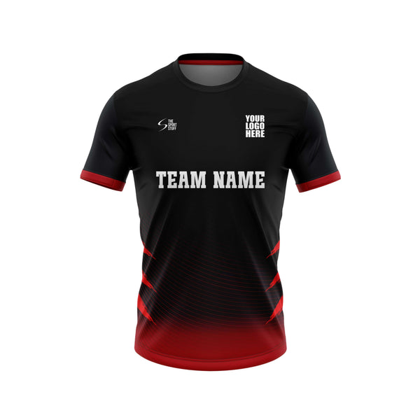 Red Orbit Custom Football Jersey Front Design - The Sport Stuff