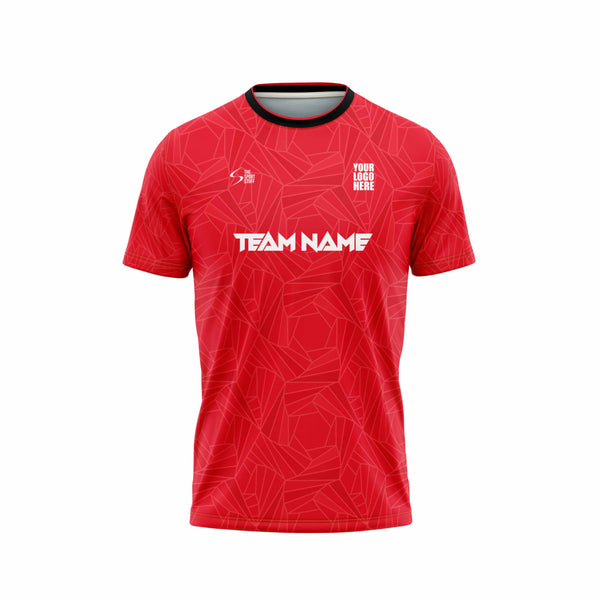 Red Roses Football Custom Jersey Front Design - The Sport Stuff