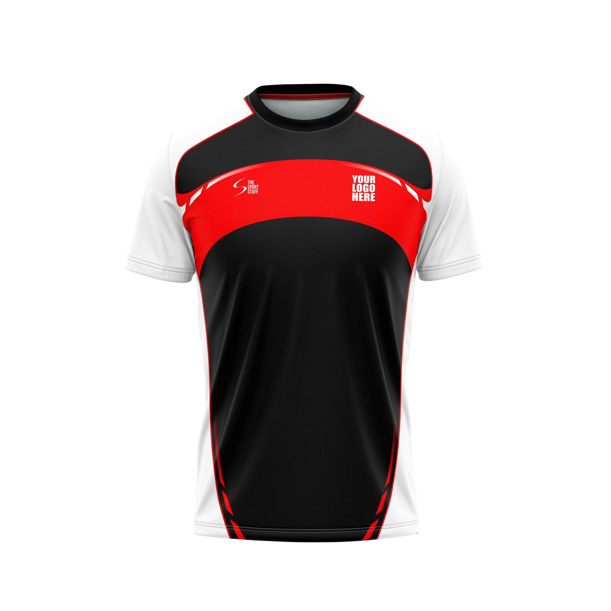 Red Arc Custom Football Jersey