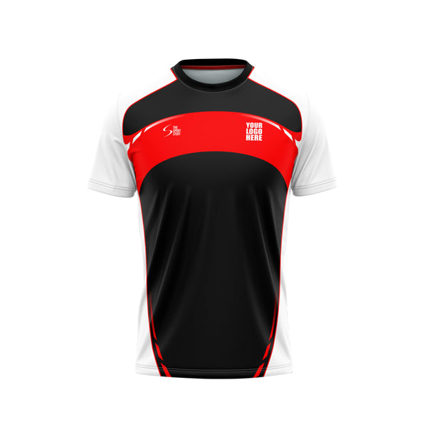 Red Arc Custom Football Jersey
