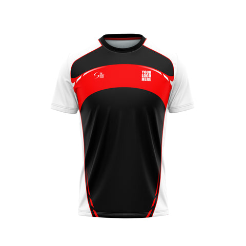 Red Arc Custom Football Jersey