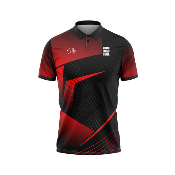 Redline Strike Custom Cricket Jersey Front Design - The Sport Stuff