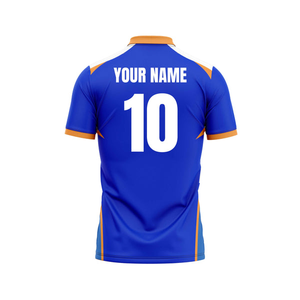 Royal Bolt Cricket Custom Jersey Back Design - The Sport Stuff