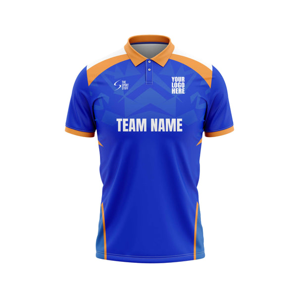 Royal Bolt Cricket Custom Jersey Front  Design - The Sport Stuff