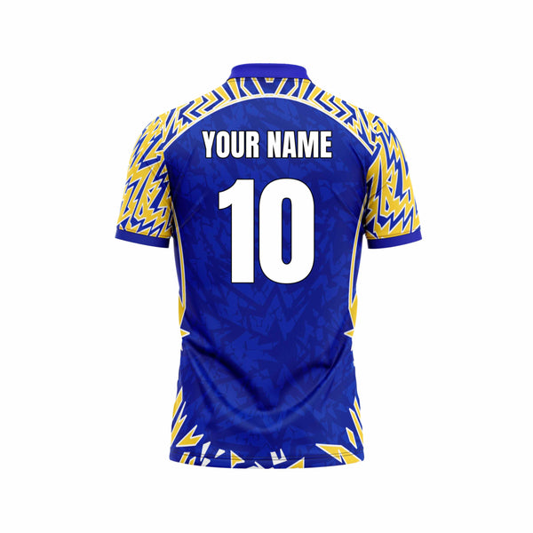 Royal Rush Cricket Custom Jersey Back Design - The Sport Stuff