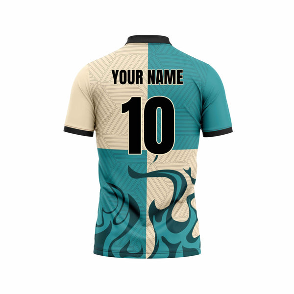 Tidal Blaze Custom Cricket Jersey Back Design - The Sport Stuff