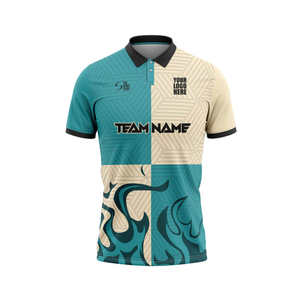 Tidal Blaze Custom Cricket Jersey Front Design - The Sport Stuff