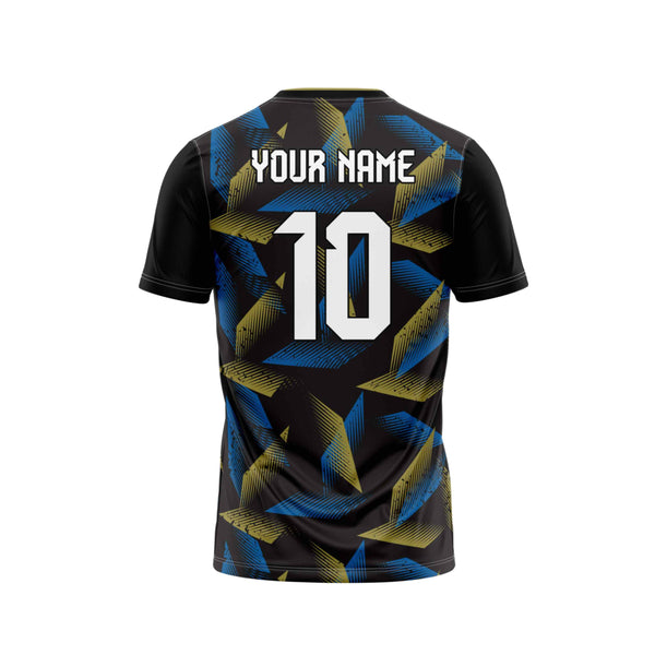 Velocity Gold Football Custom Jersey Back Design - The Sport Stuff