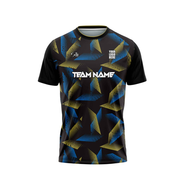 Velocity Gold Football Custom Jersey Front Design - The Sport Stuff