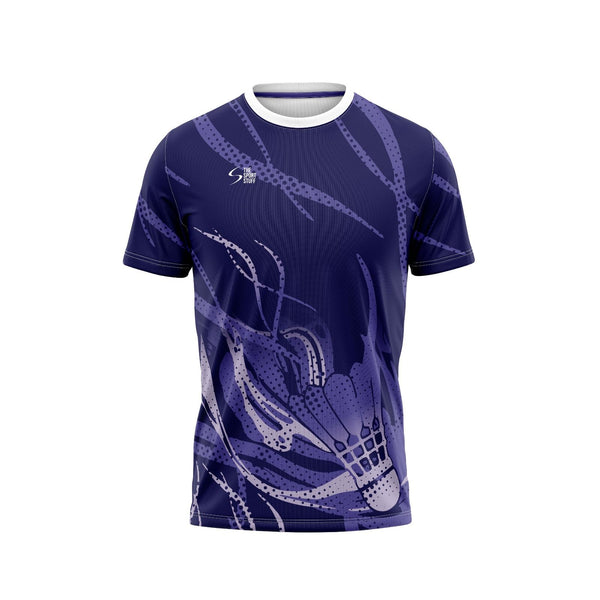 Violet Vortex Badminton Custom Jersey Front - The Sport Stuff