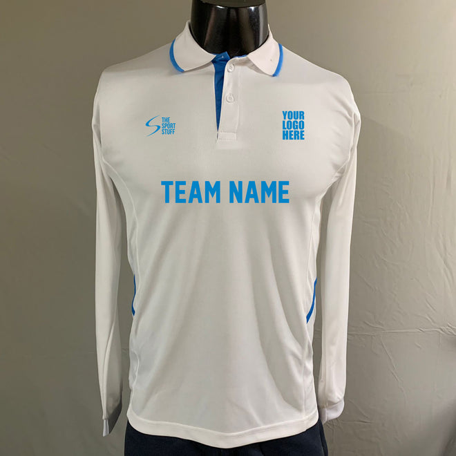 White Cricket Jersey Design