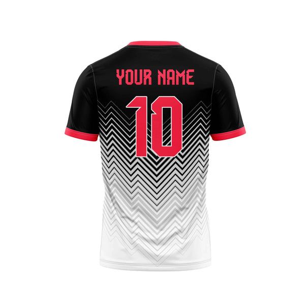 Zigzag Wave Football Custom Jersey Back Design - The Sport Stuff