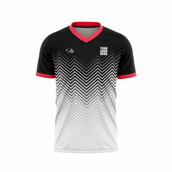 Zigzag Wave Football Custom Jersey Front Design - The Sport Stuff
