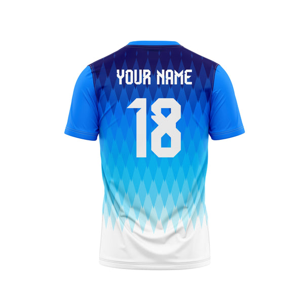 Azure Football Custom Jersey Back - The Sport Stuff