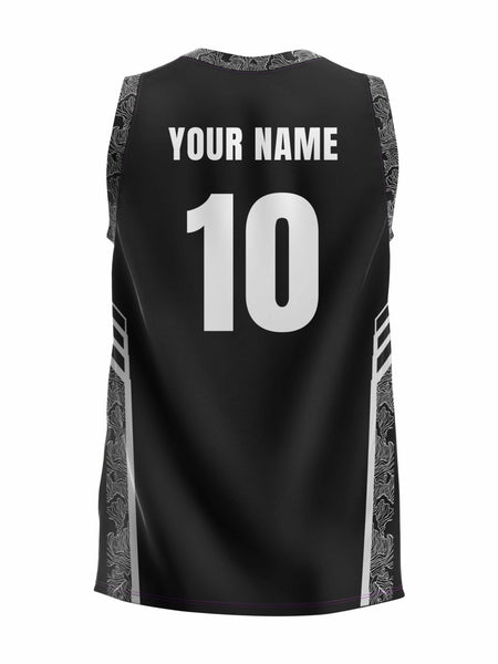 Black Viper Basketball Custom Jersey Back - The Sport Stuff