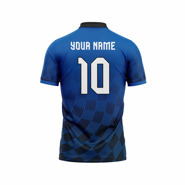 Blue Track Custom Cricket Jersey Design - TheSportStuff