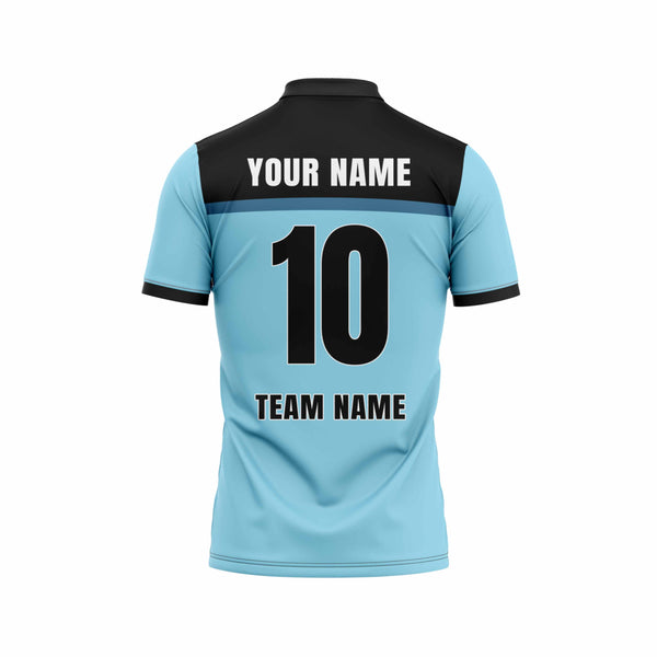 Cozy Blue Custom Cricket Jersey - The Sport Stuff