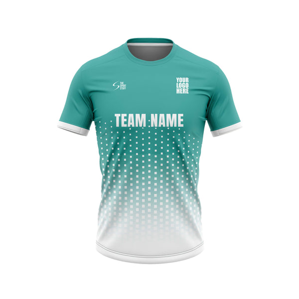 Cyan Square Football Custom Jersey - The Sport Stuff