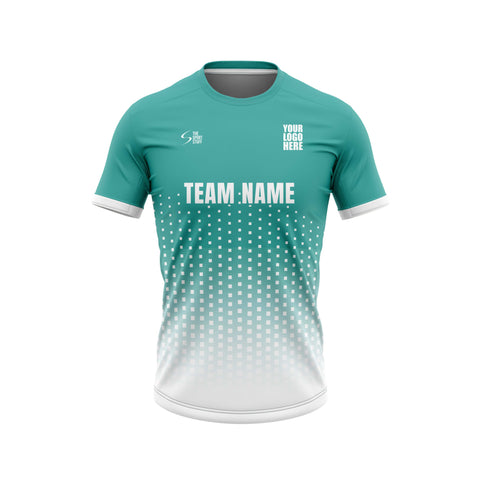 Cyan Square Football Custom Jersey - The Sport Stuff